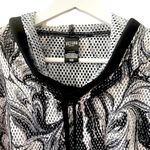 Victoria's Secret Victoria’s Secret Black & White Marble Swirl Mesh Sport Drawstring Hoodie S Photo 3