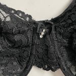 Smart & Sexy Smart Sexy Bra Lace Underwire Unlined Semi Sheer Adjustable Diamond Bow Black Photo 2