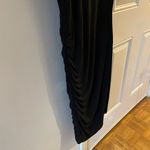 Halogen 🔵 Black Mock Neck Sleeveless Bodycon Dress Fitted Mini w/High Neckline size XS Photo 8