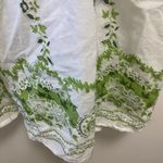Kaaku one size fits all flowy green & white skirt w sequins boho $59 Photo 1