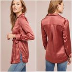 Anthropologie Moulinette Soeurs Satin Wrap Top Blouse Women’s Size XS Photo 1
