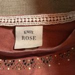 Pink Rose Women's Top with Embellished Shoulders Photo 1