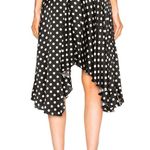 Caroline Constas silk black polka dot ruffles Flounce Skirt EUC Photo 4