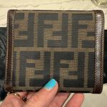 Fendi Zucca FF Canvas Compact Trifold Wallet Photo 4