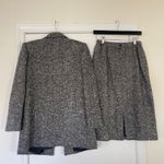 Vintage Adolph Schuman for Lilli Ann Tweed Blazer Skirt Suit Black White S/M Gray Photo 8