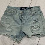Hollister  light blue high rise mom jean Photo 0