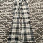 Plaid Soft Flared Sweatpants (XS) Multiple Photo 3