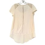 Meadow Rue Anthropologie Laurel Lace Tunic Blouse Women's XS Cream Crochet Boho Photo 5