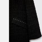 ZARA NWOT STUDDED TEXTURED BLAZER DRESS BLACK - REF. 9091/866 XS Blogger FAVE Photo 10