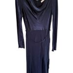 Bec + Bridge Navy Blue Moon Dance Long Sleeve Cowl Maxi Dress Size 12 Photo 3