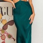 Beginning Boutique  Emerald Cutout Midi Dress Photo 1