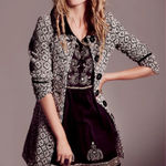 Free People Retro Tapestry Coat size 0 XS Photo 0