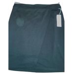 Liz Claiborne Black Pleated Skirt Women’s Size 10 Zipper Back Career Skirt NWT Photo 2