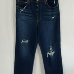 Levi's Levi’s Ribcage Straight Ankle Distressed Jeans Photo 0