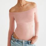 Aeropostale  Seriously Soft Off the Shoulder Bodysuit Pink XS Photo 0