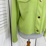 Joie  Reverse Seam Jersey Knit Crop Lady Jacket Lime Green XS Photo 5