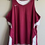 Nike Women's Burgundy and White Basketball Jersey Tank Reversible Size XXL Photo 0