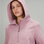 Lululemon EUC  scuba oversized half zip heathered pink taupe M/L Photo 7