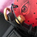 Gucci  Leopard Face Animal Print Calf Hair 90s Style Black Leather Shoulder Bag Photo 9