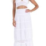 Sea Spice Resortwear Bailey Skirt Midi White UPF 40 Cotton Beach Vacation Sz L‌ Size L Photo 0
