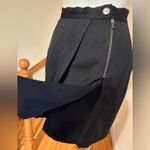 CLOTHES By Sara Sturgeon Fancy Black Zipper On Side Skirt Deep Pockets SZ 2 Photo 5