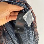 Mint Velvet Sheer Snake Print Fit & Flare Trapeze Asymmetrical Midi Dress 18 Blue Photo 10