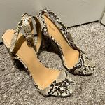 EXPRESS Snake Ankle Heels Photo 0