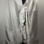 Chico's  Women’s Reversible Floral Knit Ruana Wrap Coat Gray Shawl New with Tags Photo 3