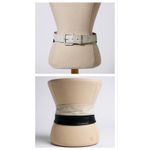 American Vintage Vintage 80s Leather Colorblock Waist Belt Medium Photo 1