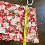 American Eagle Halter Wide leg Floral Jumpsuit Coral Orange Red Resort Smocked Photo 10