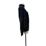 Joseph ‎ Navy Blue Heathered Wool Turtleneck Sweater Size Medium Photo 3