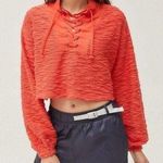 Urban Outfitters  orange lace up cropped sweater Photo 0