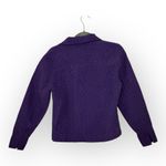 Coldwater Creek Vintage  Purple Quilted Silk Jacket Minimalist Classic Layering S Photo 1