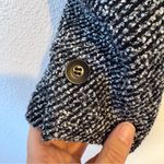 Caslon  Black Blue Tweed Blazer Jacket Womens 6 Fall Preppy Career Classic Photo 7