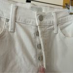 MOTHER The Tripper High Rise Ankle Jeans Kick Flare Cream NWT $218 Size 27 (4) White Photo 5