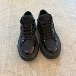 Prada  Milano Black Nylon & Leather Triangle Logo Sneakers EU 37.5 Photo 3