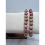 Rhodonite & Rose Quartz Couples Bracelets –‎ Love Energy Crystal Set 2 pcs Photo 1