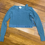 Gymshark Ribbed Long Sleeve Top Womens Size Medium Cutout Thumb Hole Athletic Photo 0