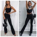 White Fox Boutique  Satisfy Me Pants in Black Size Large Photo 1