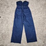 New PEAOFBLRD Premium Blue Denim Collection Wide Leg Jumpsuit Size Large Photo 1