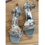 Badgley Mischka Badgley Mishka Kate Heels Mist Blue Embellished Size 8 Photo 1