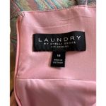 Laundry by Shelli Segal  Women's SZ 14 Dress Baby Doll Shiny Aztec Pastel Photo 7