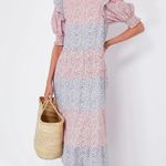 Hyacinth House Tuckernuck Multi Floral Barton Maxi Dress Cottagecore Women Small Pink Photo 0