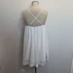 Lovers + Friends  Sz XS Sammi Mini Dress Embroidered Beaded Bling Babydoll Sheer Photo 7