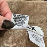 Flax  Women's 100% Linen Button Down Short Sleeve Blouse, Size S, Like New Photo 3