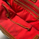 Dooney & Bourke  | Medium | Brick Red Pebbled Leather Domed Satchel Bag Purse Photo 5