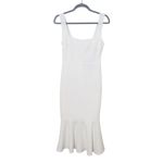 Lulus  White Square Neck Sleeveless Midi Dress NWT Size Small Photo 2