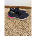Nike  Women's Navy Blue Gray Epic React‎ Flyknit Running Shoes Size 7.5 Photo 1
