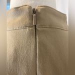 Cache Womens 14 Gold Buckle Embellishment Bodycon Sheath Dress Beige Tan Belt Photo 9