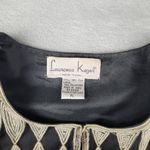 Laurence Kazar  Women's Evening Jacket Blazer Silk Embroidered Petite Size L PL Photo 1